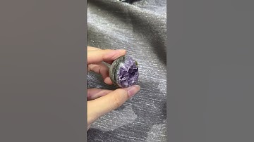 Thumbnail of DE161｜烏拉圭迷你紫晶蛋#紫晶 #紫水晶 #stones #buy #ore  #amethyst #amethystcrystal #crystal