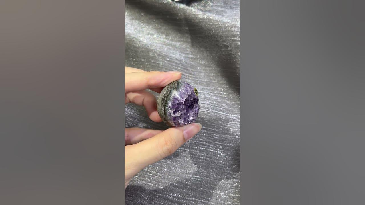 DE161｜烏拉圭迷你紫晶蛋#紫晶 #紫水晶 #stones #buy #ore  #amethyst #amethystcrystal #crystal