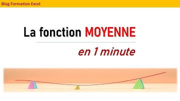 La fonction MOYENNE en 1 minute