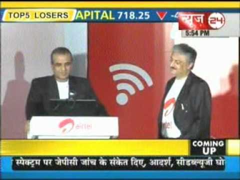 Sunil Bharti Mittal & Shah Rukh Khan on the 1st vi...