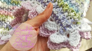 Crochet Simple Baby Blanket / Crochet Blanket Tutorials / Crochet Borders
