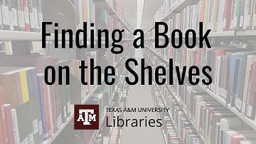Finding a Book on the Shelves