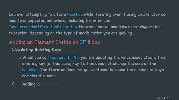 Understanding Why Adding an Element in an IF Block Works While Iterating Over a HashMap