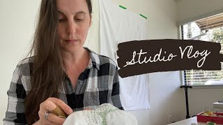 March Studio Vlog | Spring Stitching