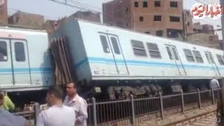 أخبار اليوم | المشاهد الكاملة لحادث مترو المرج