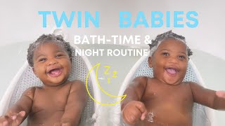 TWIN BABIES REALISTIC BATH TIME & NIGHT TIME ROUTINE