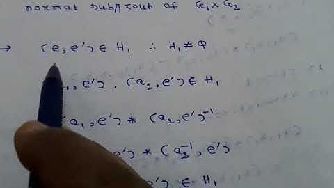 Direct Product of two Groups