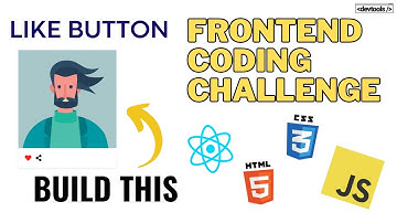 How to Build Instagram Like Button Demo | Frontend Coding Challenge | Beginner