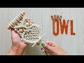 New Macrame boho owl wallhanging  🦉 || macrame animals #viralvideo #diy #owl