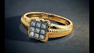 Latest Men Rings 18k Gold with Diamond, Special Occasion, Multistone, Anniversary, Wedding