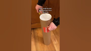 Package a large art print with me!!! 🖼️👉📦 #shippingart #packageaprint #howtoshipart