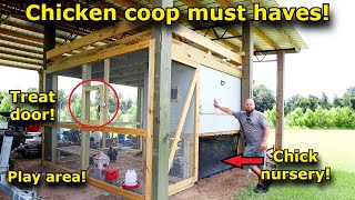 DIY chicken coop upgrades, including a nursery and play area! #782