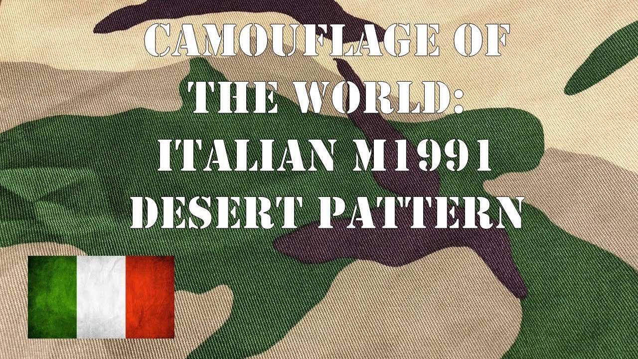 Camouflage of the World: Italian M1991 Mimetico Desert Pattern 