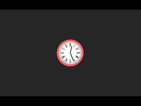 CSS Animated Clock - Pure CSS Clock Shape - CSS Animation Effect