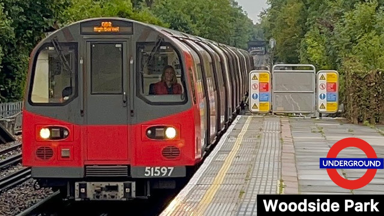 London Underground Northern line Trains at Woodside Park tube Station 01/10/2024