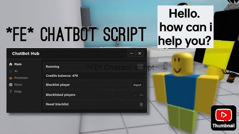 *FE* Roblox chatbot script
