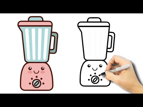 💗KAWAII-RITNING: HUR MAN tecknar en KAWAII-BLANDER FÖR BARN 💗KAWAII-RITNING: HUR MAN tecknar en KAWAII-BLANDER FÖR BARN
