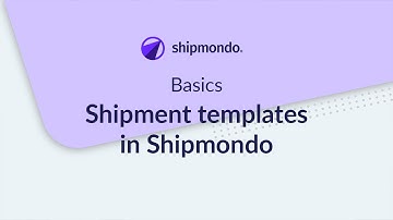 How to set up shipment templates in Shipmondo