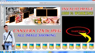 canvera 12x36 invalid image showing after save as jpeg ! invalid image repair, invalid image problem