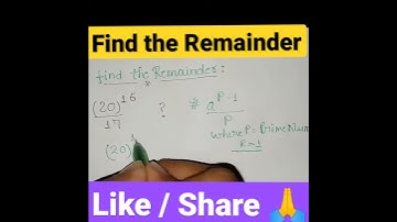 #Remainder Theorem , #Number_System  for #SSC, #Bank, #Railway,#education #short