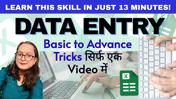Data Entry Work Complete Tutorial in Excel | Excel Data Entry Made Easy | Data Entry in Excel