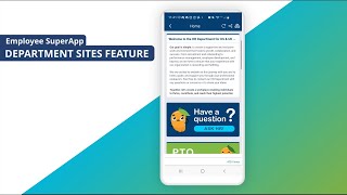 Unified Employee Experience: Department Sites