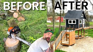 1 Year (in 20 minutes) || Start to Finish DIY Treehouse Build