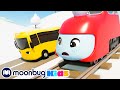 Go Buster - Vindo pela montanha | Ônibus Buster | Little Baby Bum ABCs 123s