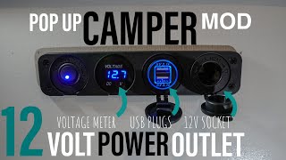 Pop Up Camper 12 Volt Power Outlet MODIFICATION  Charge Your Cellphone  While BOONDOCKING! 