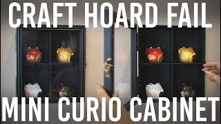 Check out how to make a mini curio cabinet to hold your little collectables! I kind of failed at this craft hoard, but I still love what came 
