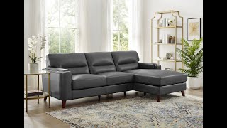 Sorena Leather Sofa Chaise Assembly Video