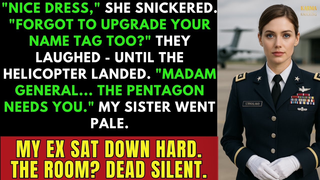 They Mocked Me at the Class Reunion — Until the Helicopter Landed “Madam General… We Need You ”