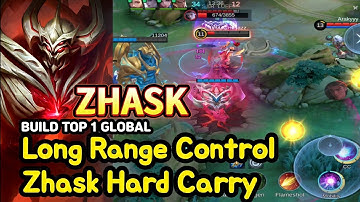 Zhask (Mythical Glory): Long-Range Control Carry | Best Zhask Build & Perfect Summon Pressure | MLBB