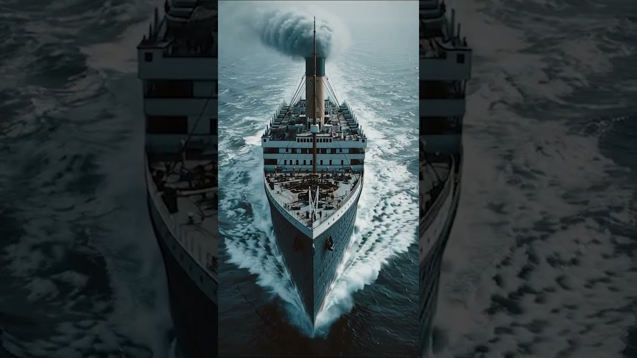 Titanic's construction to sailing visualized by AI 