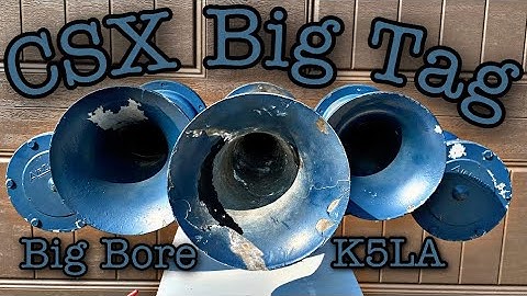 CSX Big Tag K5LA (Big Bore) Nathan Airchime Real Train Horn!