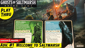 D&D GHOSTS of SALTMARSH Board Game Adventure 1  Welcome to Saltmarsh  |  Solo Playthrough