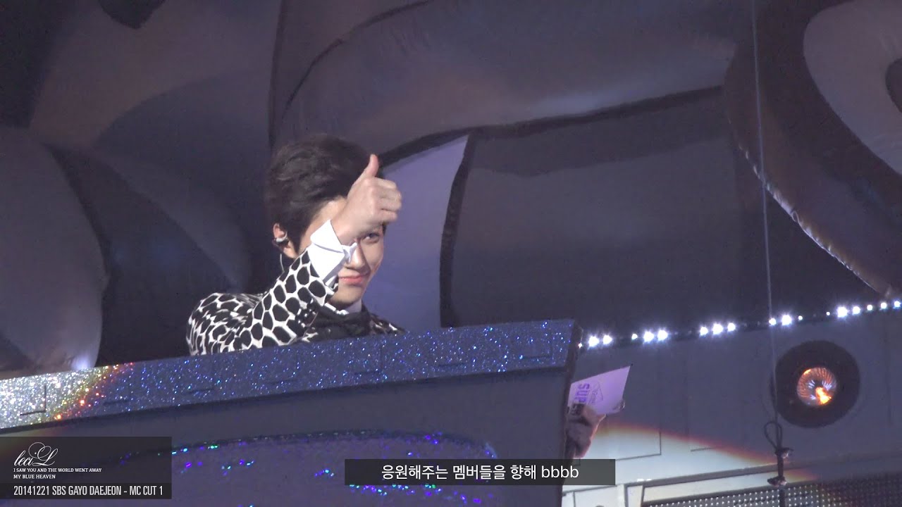 141221 SBS가요대전 명수 MC컷1  : 예뻐예뻐예뻐예뻐.. INFINITE L