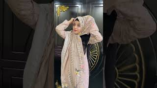 Hijab with lawn and cotton dupatta ||7 day’s series || Day 6 screenshot 2