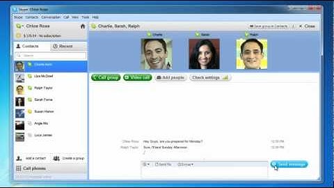 How to start a Skype group text chat - Windows
