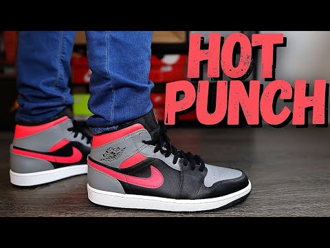 jordan 1 hot punch on feet