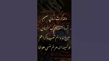 نشيد وتذكرت زماني معهم 