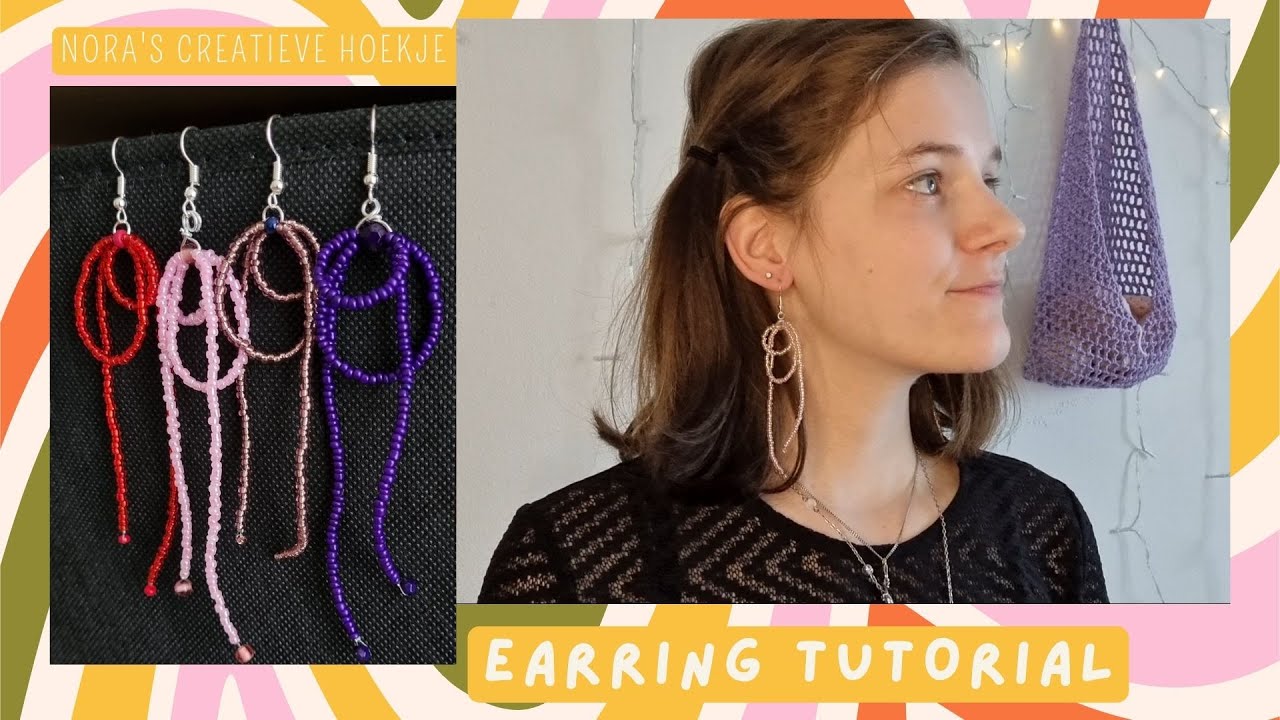 Super cute and easy beaded earrings | JEWELLERY TUTORIAL