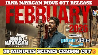 Jana Nayagan OTT Release Amazon Prime - Jananayagan 20 Minutes Censor Cut | Thalapathy Vijay | KVN |