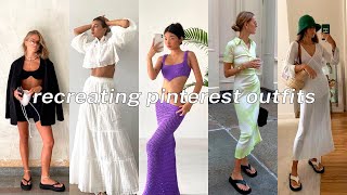 Recreating Pinterest Outfits (Summer Edition) | styling my favorite pins!!