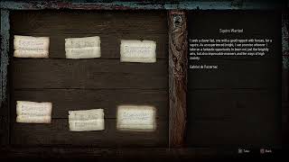 NOTICES: Squire Wanted (Witcher 3 In-Game Lore Read Aloud)