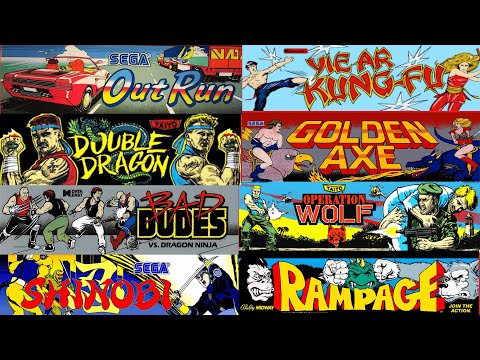 Best MAME arcade games of the 80s. Arcade memories  1985 -1989.