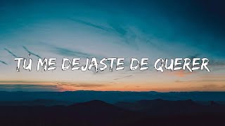 Tú Me Dejaste De Querer  (Letra/Lyrics)