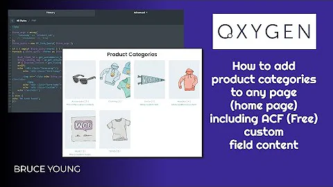 How to add WooCommerce categories to any page and display ACF (Free) custom field