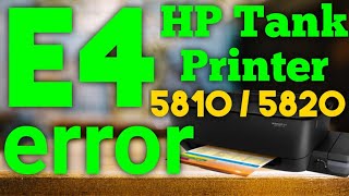 Hp ink tank Printer GT5810,5820,419,319 etc. E4 Error Full solution 💯%| Paper Pickup Problem| E4,E3