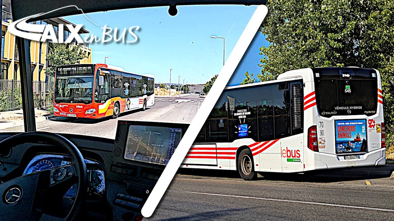 [Aix en Bus] CAB RIDE ligne 14 direction Les Milles en Mercedes-Benz Citaro C2 Hybrid